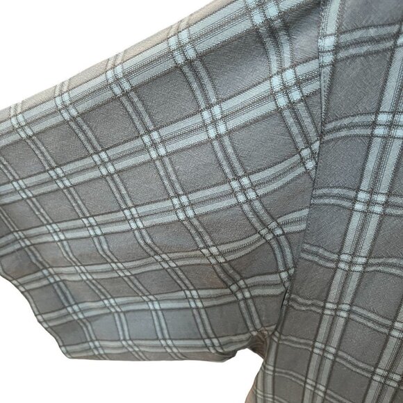 JAMACIA‎ Jaxx Mens Blue Plaid Print Short Sleeve Shirt Size XL - Picture 6 of 8